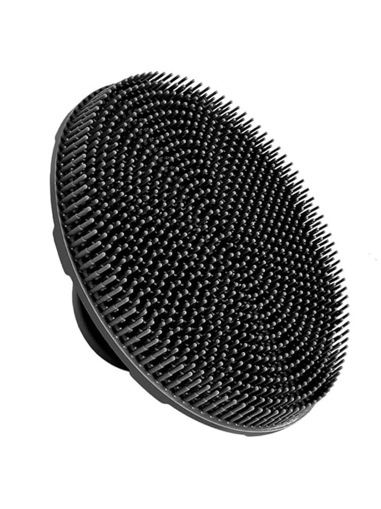 Bronson Professional Silicone Body Scrubber Bath Brush Buffer for Exfoliating Skin with No-Slip Handle