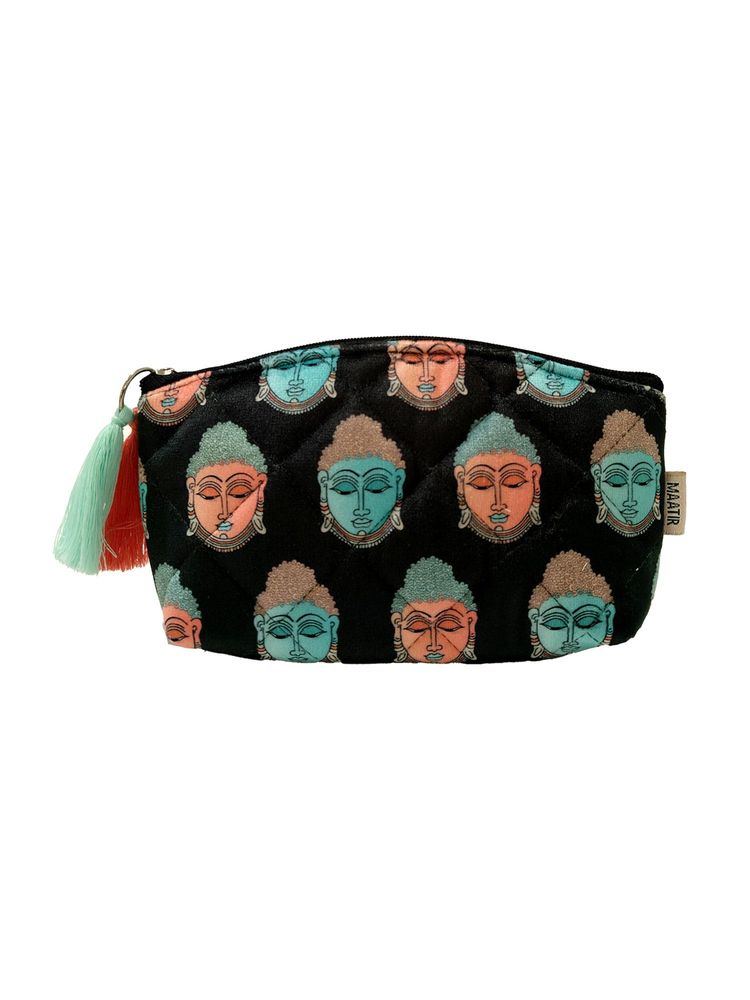 Maatir Velvet Sunglasses Pouch Pop Colours Buddha Design Travel Pouch-picture-18