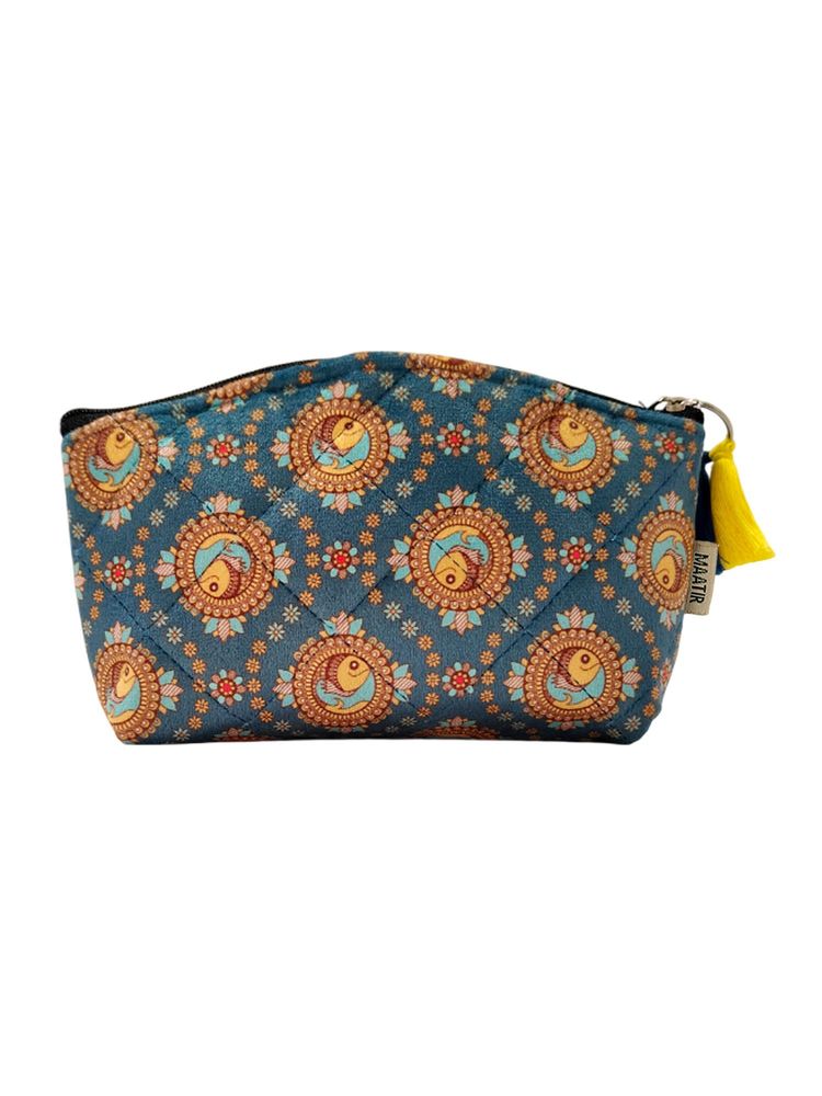 Maatir Velvet Sunglasses Pouch Pop Colours Madhubani Design Travel Pouch