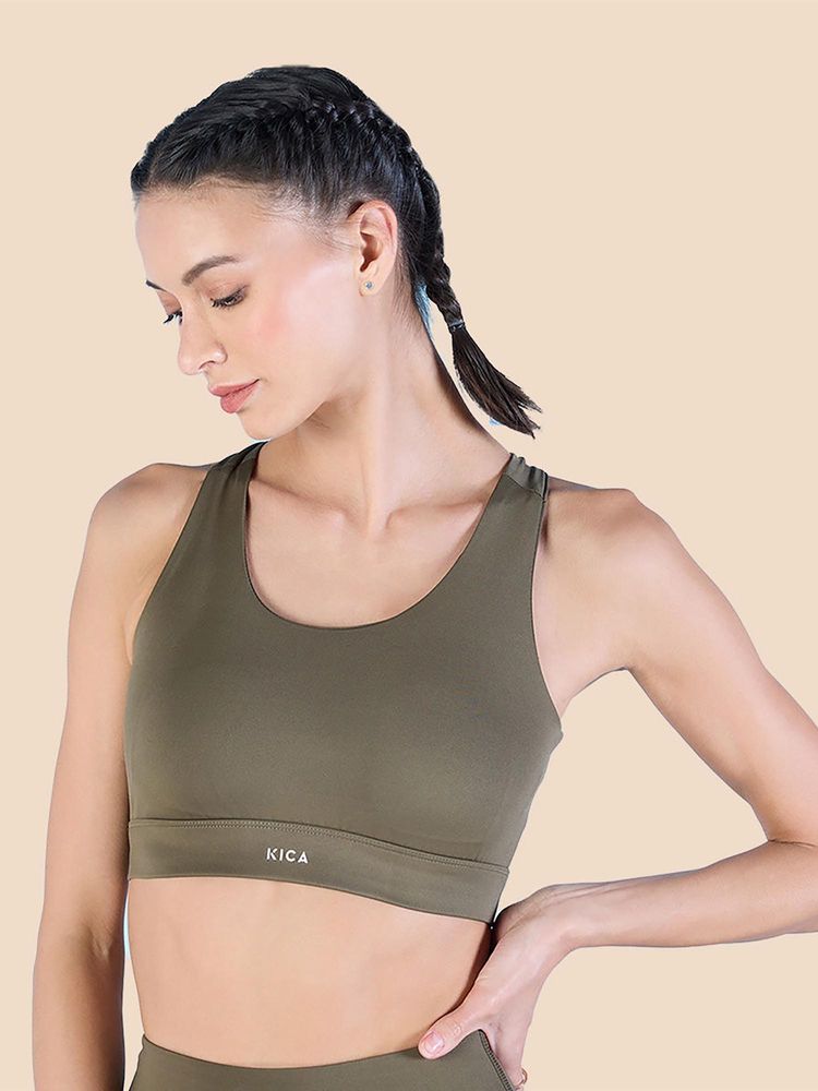 Kica Crostini™ Full Coverage Sports Bra - High-Impact Support & Quick-Dry KICASKN™ Fabric-image-16