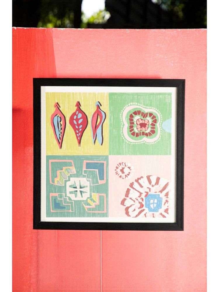 Freedom Tree Tamara Green Daze Block Wall Art With Acrylic Frame-image-5