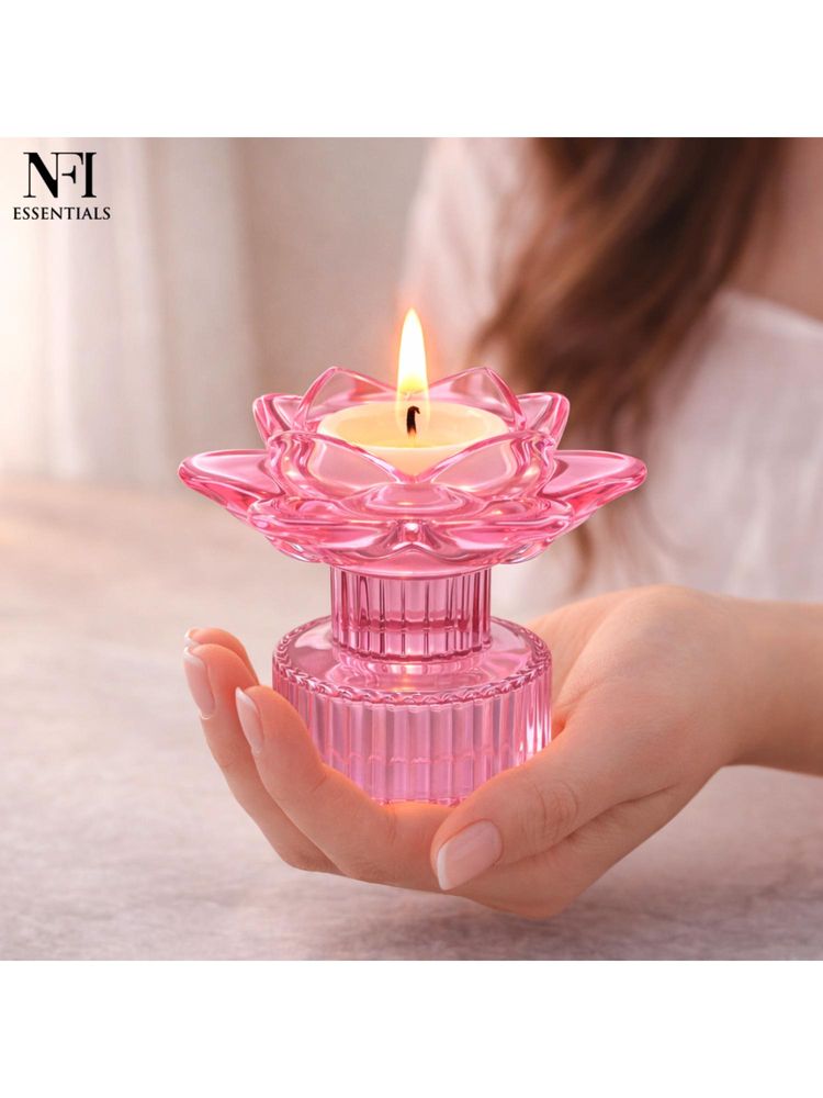 NFI Essentials Tealight Lotus Flower Candle Holder-image-16
