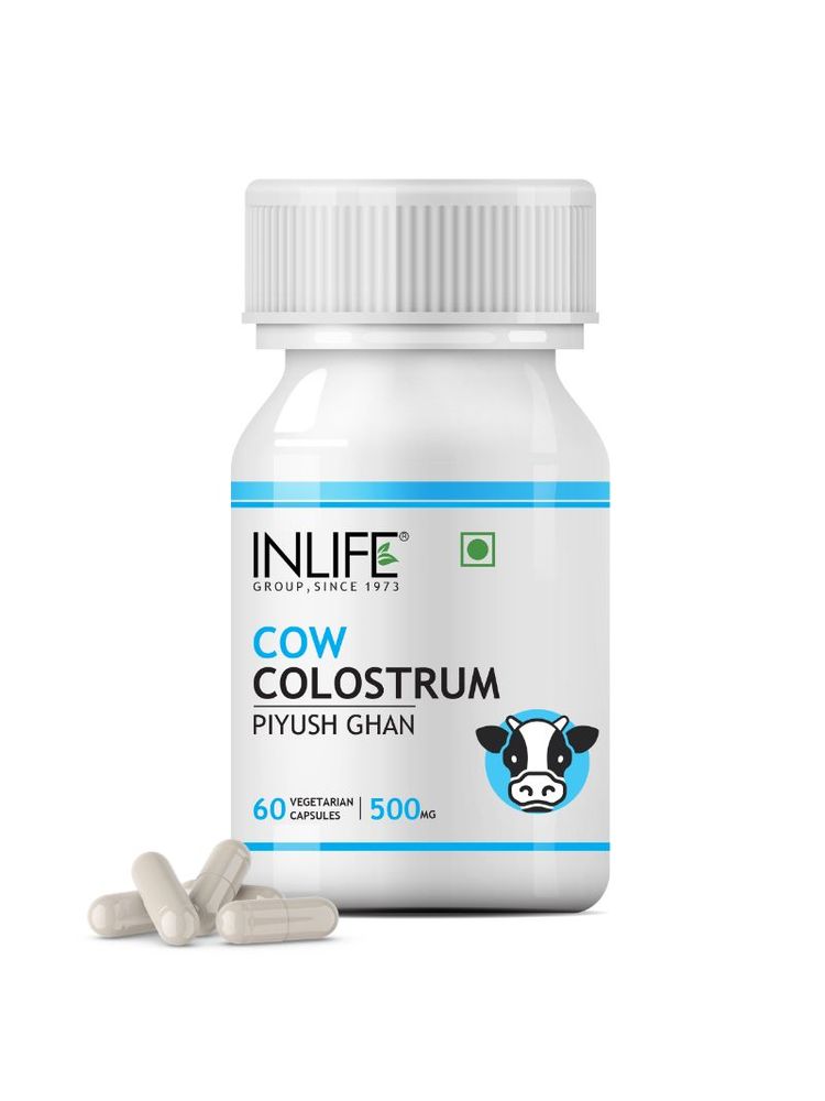 INLIFE Cow Colostrum Supplement, 500mg (60 Veg. Capsules)-picture-13