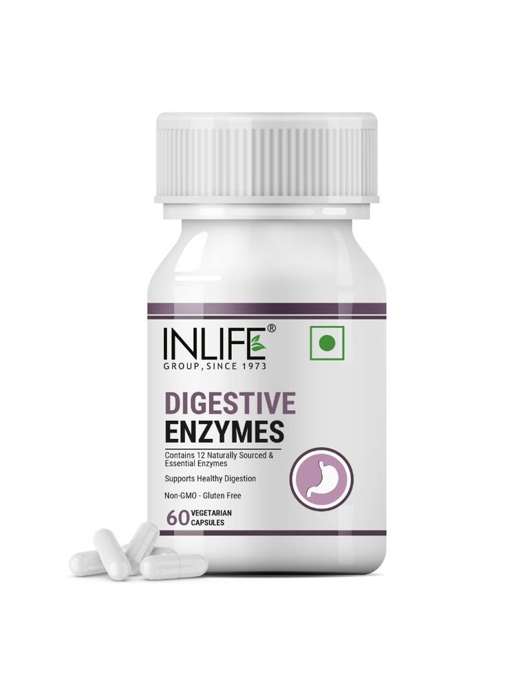 INLIFE Digestive Enzymes Supplement For Digestive Support 60 Capsules-image-38