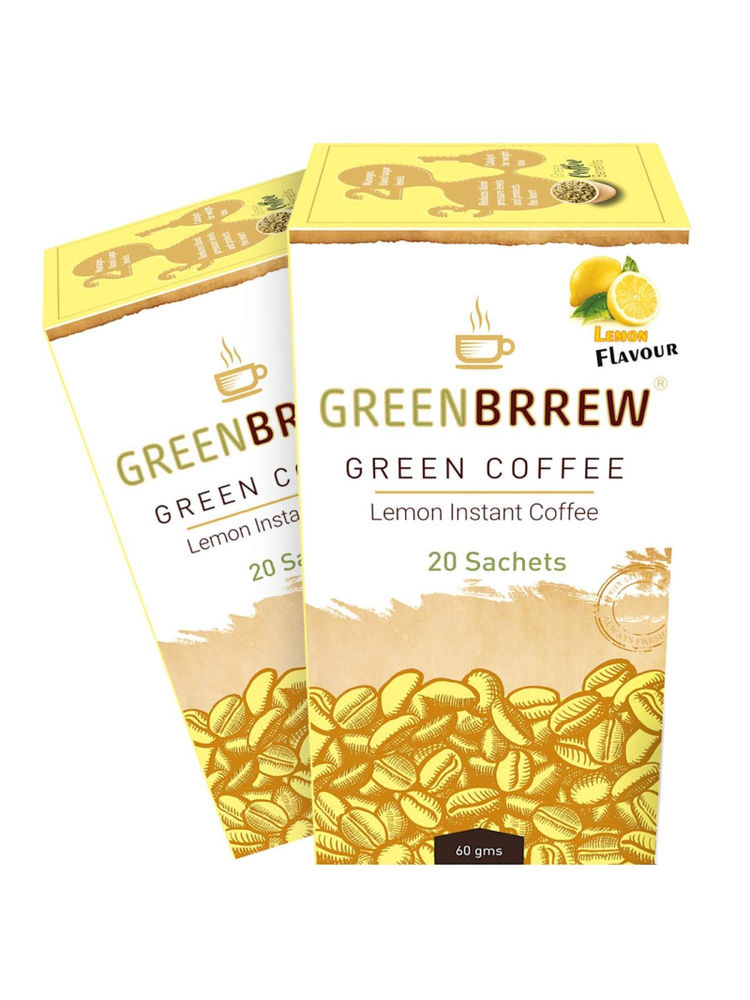 Greenbrrew Decaffeinated Lemon Instant Green Coffee (Pack Of 2)-picture-10