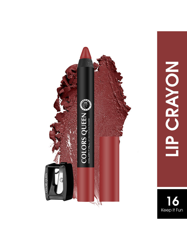 Colors Queen Color It All Non Transfer Matte Lip Crayon