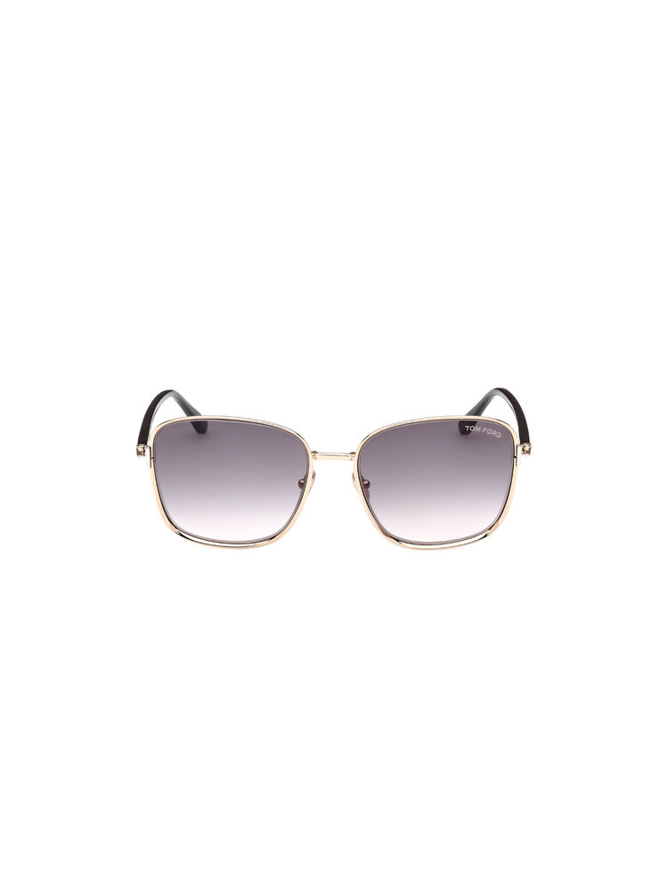 Tom Ford Eyewear Women Metal Square Grey Lens Sunglass-Ft1029 57 28B (57)-picture-33