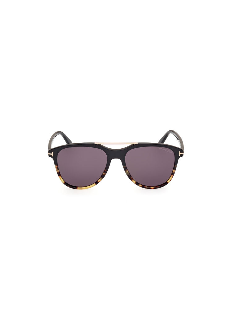 Tom Ford Eyewear Men Acetate Pilot Grey Lens Sunglass-Ft1098 54 05A (54)-picture-0