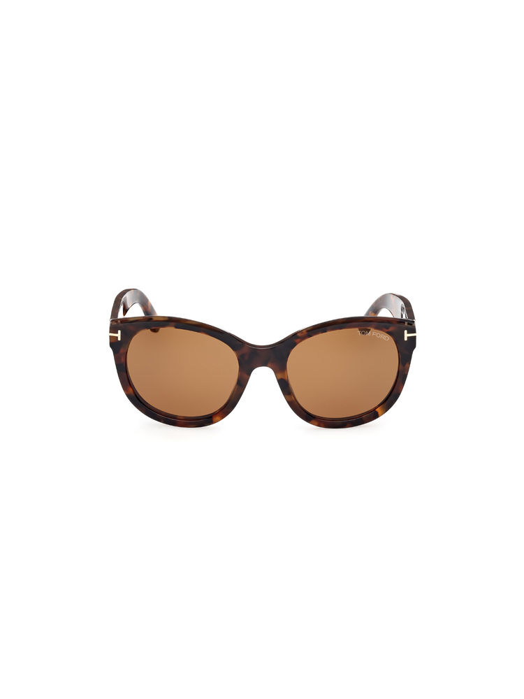 Tom Ford Eyewear Women Acetate Cat Eye Brown Lens Sunglass-Ft1114 54 52E (54)-image-17