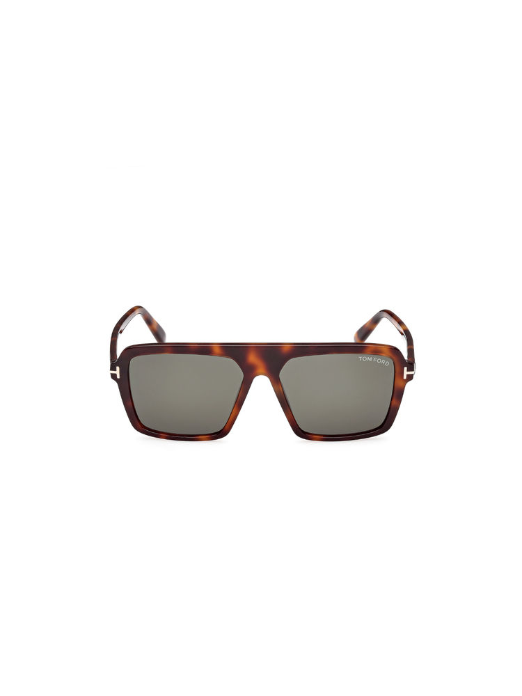 Tom Ford Eyewear Men Acetate Pilot Green Lens Sunglass-Ft1176 56 53N (56)-image-40