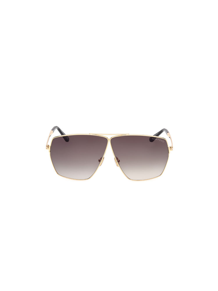 Tom Ford Eyewear Women Metal Square Grey Lens Sunglass-Ft1185 67 30B (67)-image-20