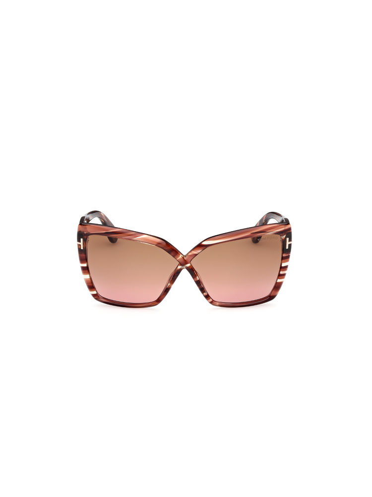 Tom Ford Eyewear Women Acetate Butterfly Brown Lens Sunglass-Ft1195 63 54F (63)-picture-28
