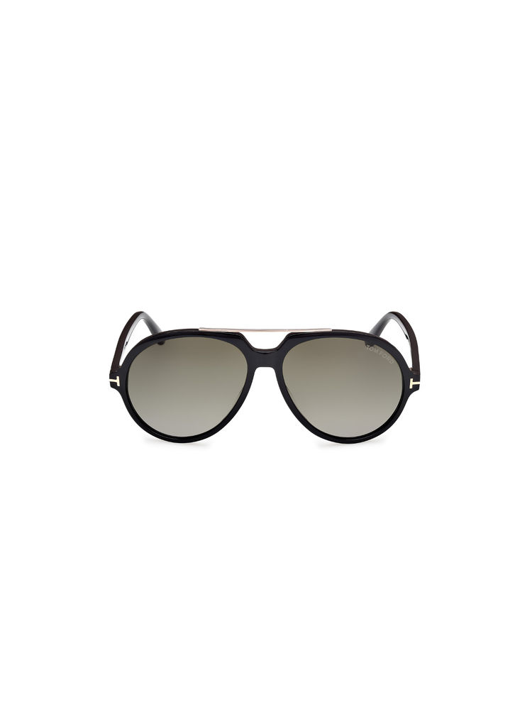 Tom Ford Eyewear Men Acetate Pilot Grey Lens Sunglass-Ft1210 59 01B (59)-picture-8