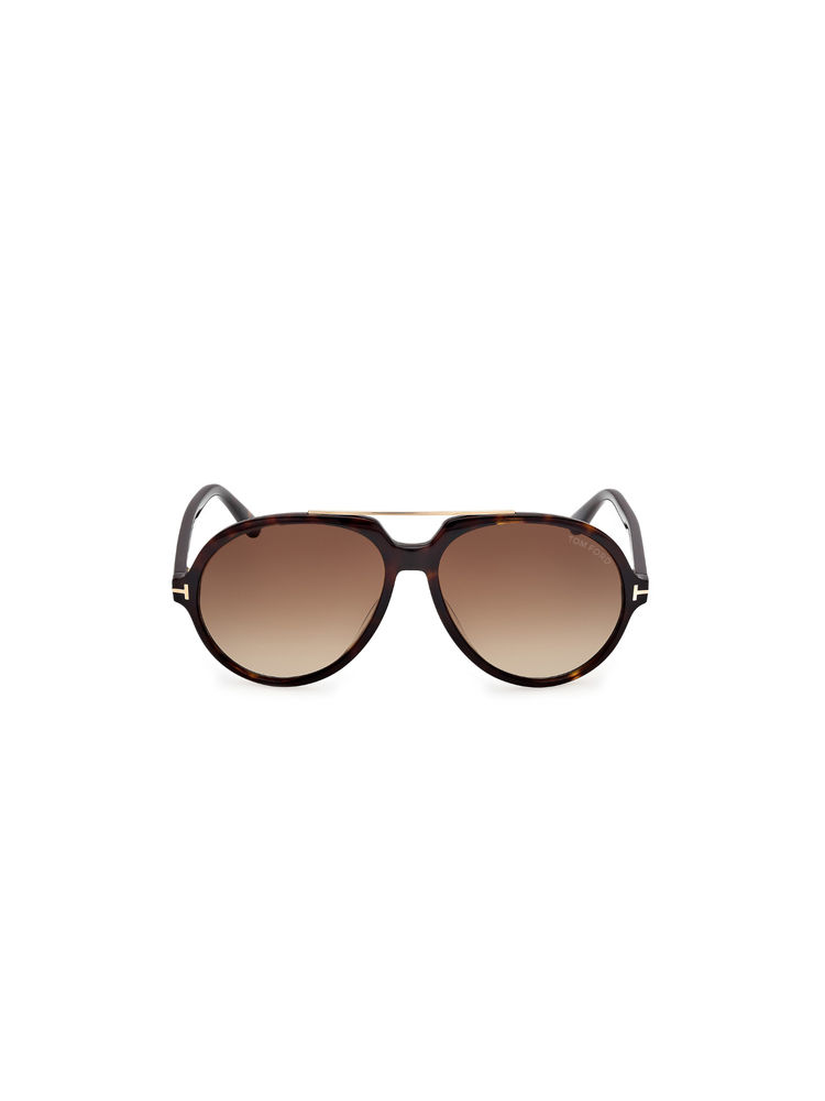 Tom Ford Eyewear Men Acetate Pilot Brown Lens Sunglass-Ft1210 59 52F (59)-image-44
