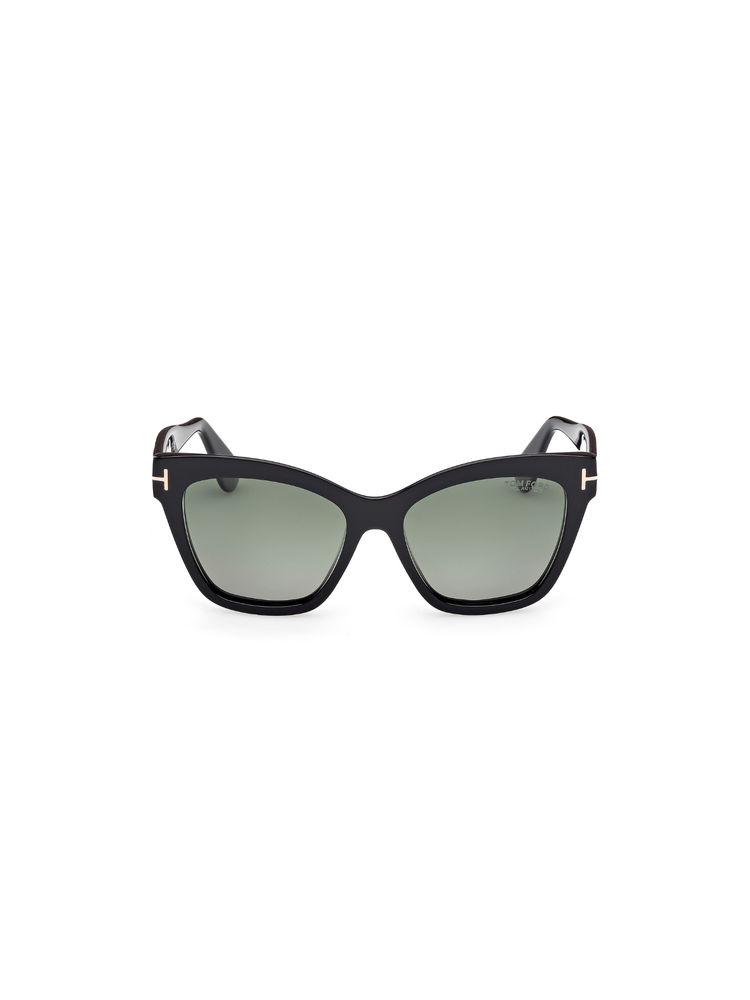 Tom Ford Eyewear Women Acetate Butterfly Green Lens Sunglass-Ft1217 55 01R (55)-image-5