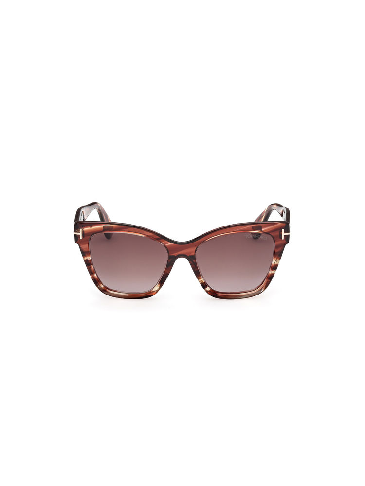 Tom Ford Eyewear Women Acetate Butterfly Brown Lens Sunglass-Ft1217 55 55T (55)-picture-37
