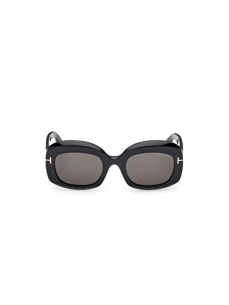 Tom Ford Eyewear Women Acetate Rectangle Grey Lens Sunglass-Ft1219 53 01A (53)-picture-13