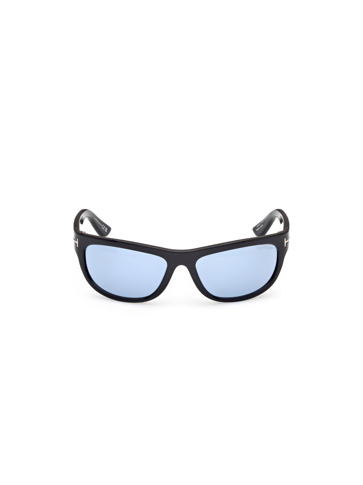 Tom Ford Eyewear Men Acetate Rectangle Blue Lens Sunglass-Ft1363 62 01V (62)-picture-4
