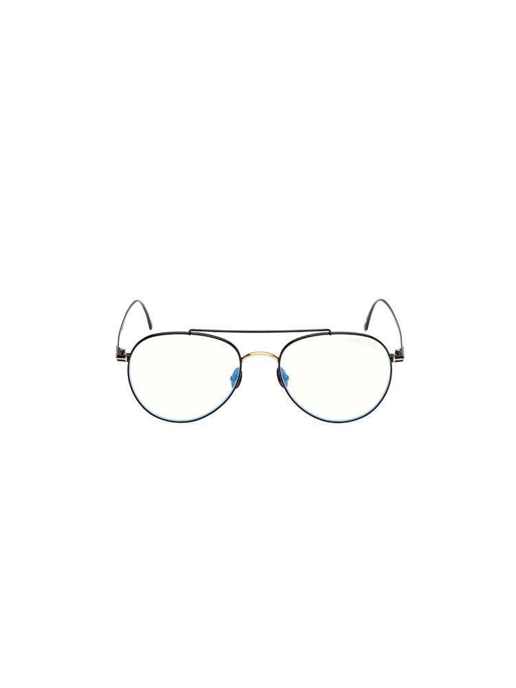 Tom Ford Eyewear Men Metal Pilot Black Frame-Ft6040-B 53 001 (53)-image-1