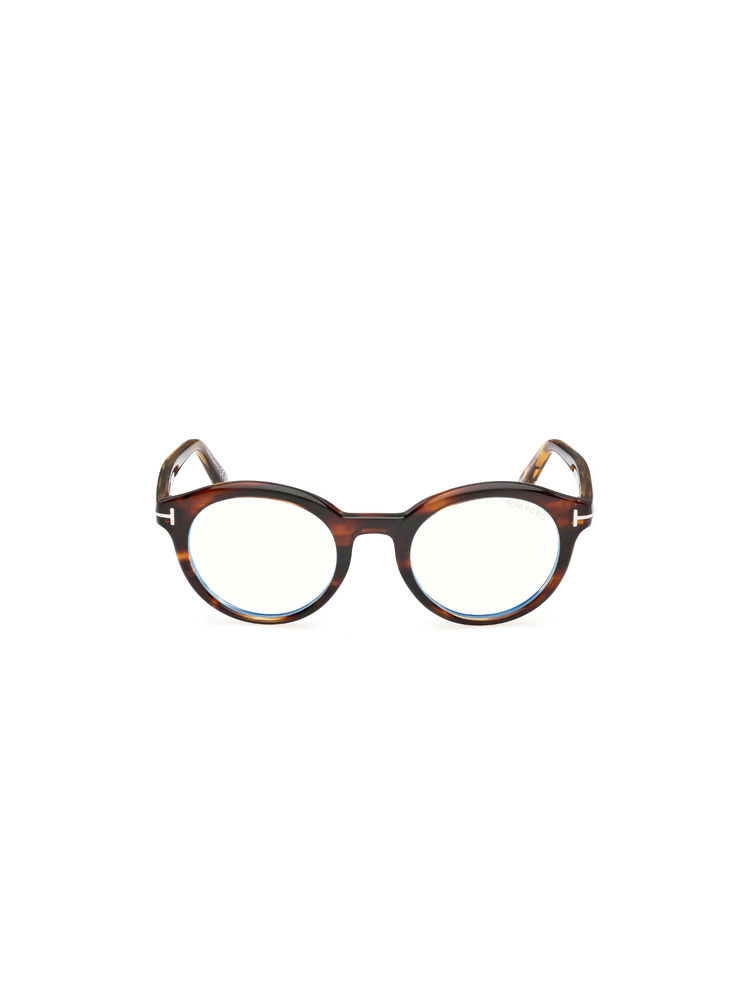 Tom Ford Eyewear Unisex Acetate Round Multi-Color Frame-Ft6061-B 50 055 (50)-image-9