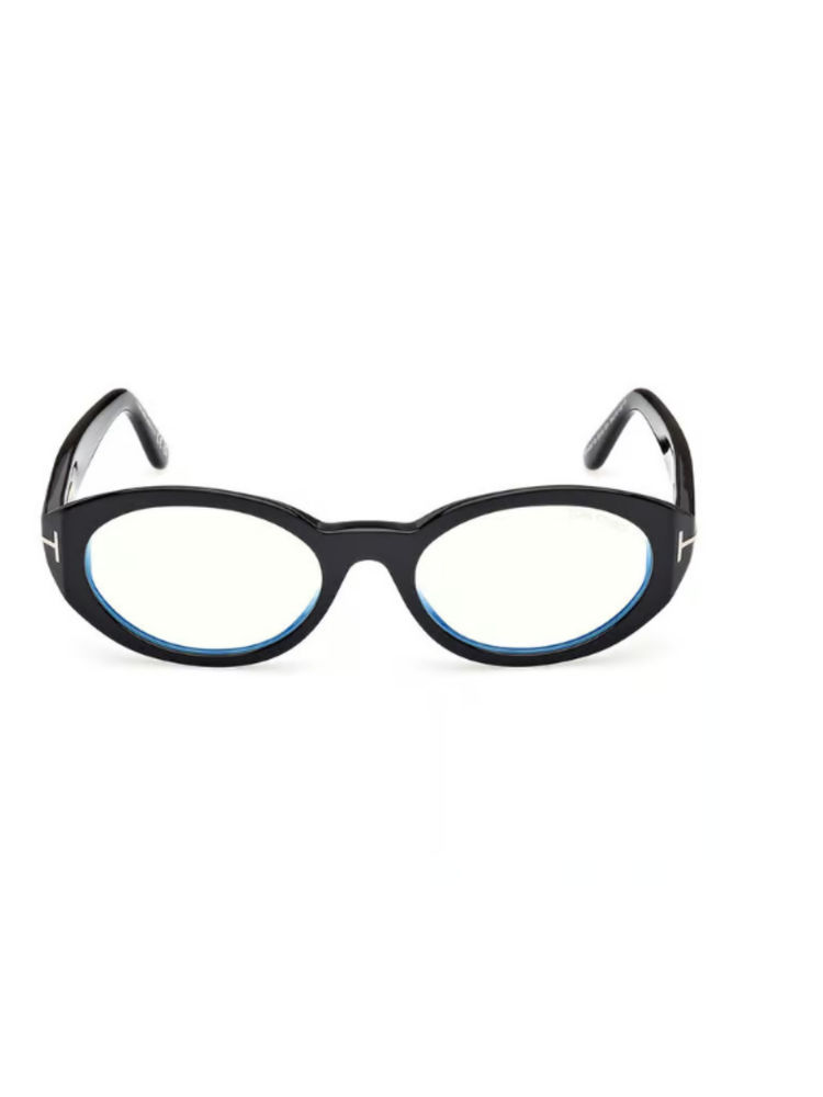 Tom Ford Eyewear Women Acetate Oval Black Frame-Ft6067-B 54 001 (54)-picture-53