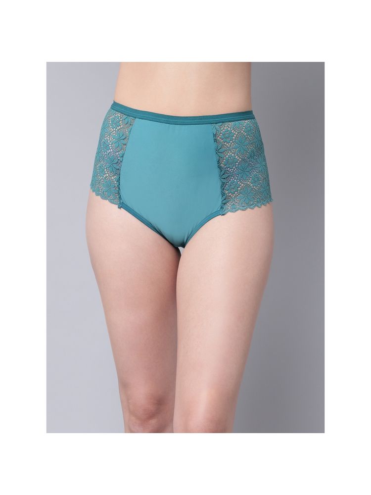 aoba Erotissch Women Green Solid Lace Hipster Briefs Panty-picture-21