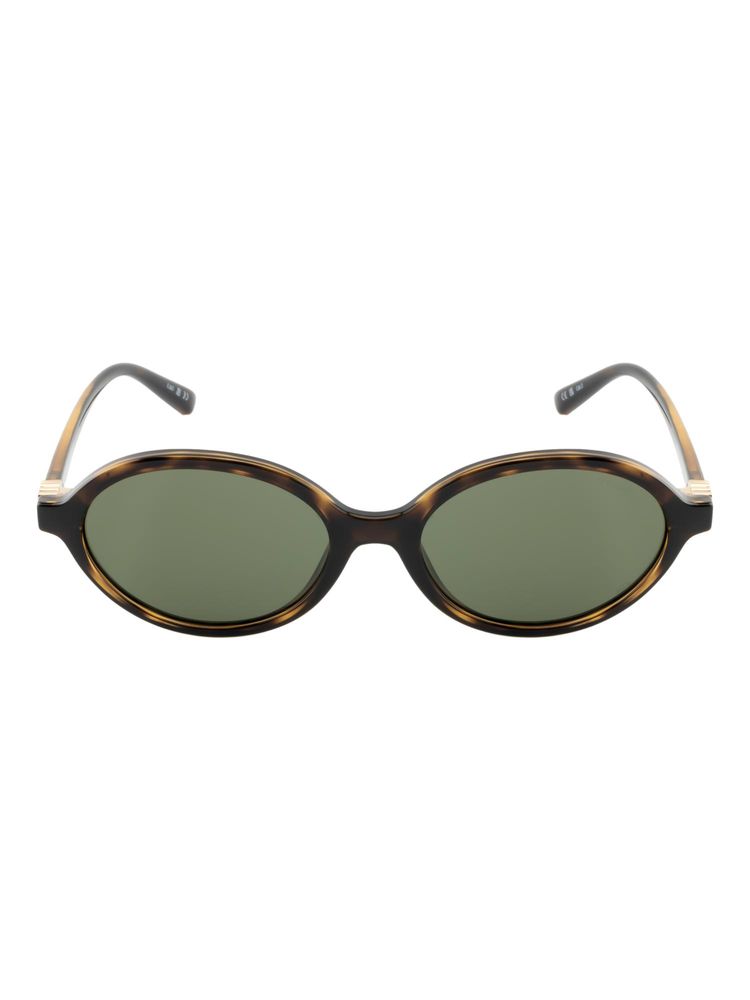 Opium Eyewear Oval Sunglasses for Women Green Lens Plastic Brown Frame -Op-10389-C04-52 (52)-picture-24
