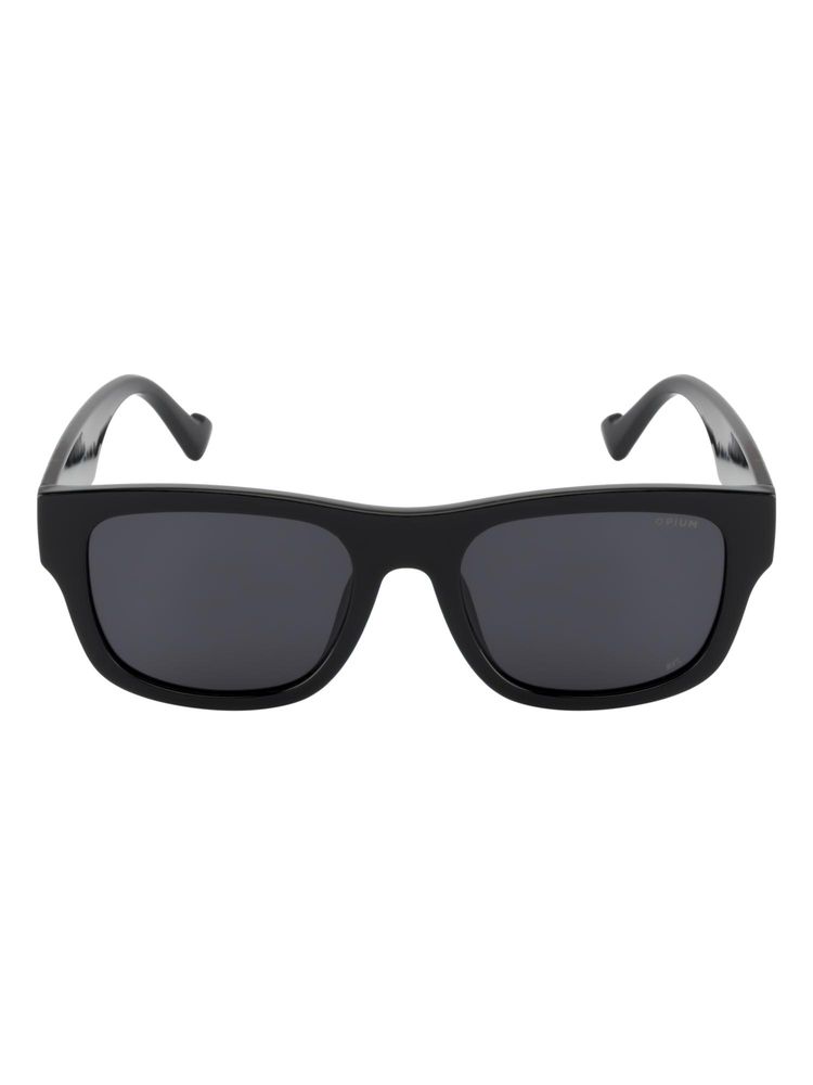 Opium Eyewear Wayfarer Sunglasses for Men Grey Lens Tr-90 Black Frame -Op-10456-C01-52 (52)-picture-20