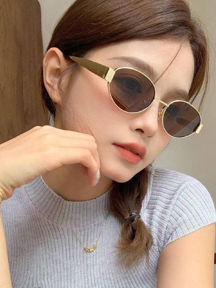 ROYALTAIL Oval Full Rim Casual Golden and Brown Unisex Sunglasses-Rt-Sung-141-F1 (55)-image-39