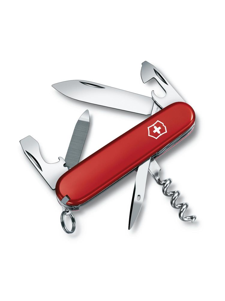 Victorinox Sportsman Pocket Knife 84 mm with Ring - Red-image-3