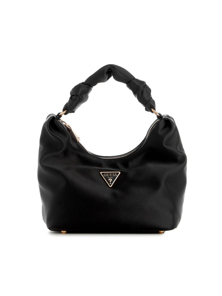 Guess Black Solid Velina Handbag-image-10