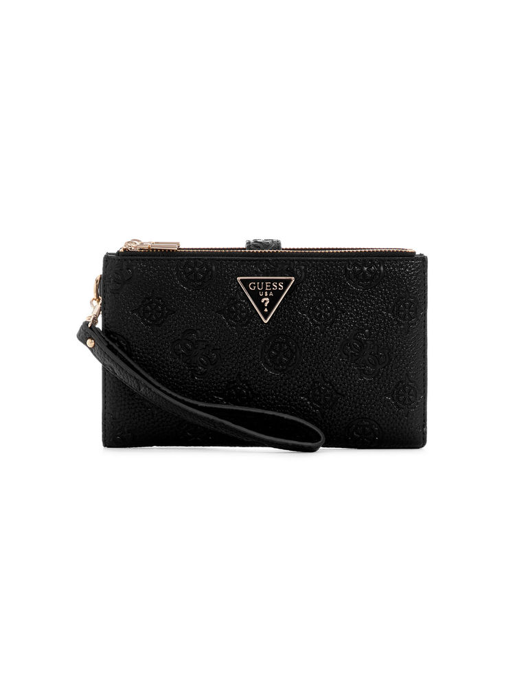 Guess Black Textured Cresidia Bi-Fold Wallet-image-27