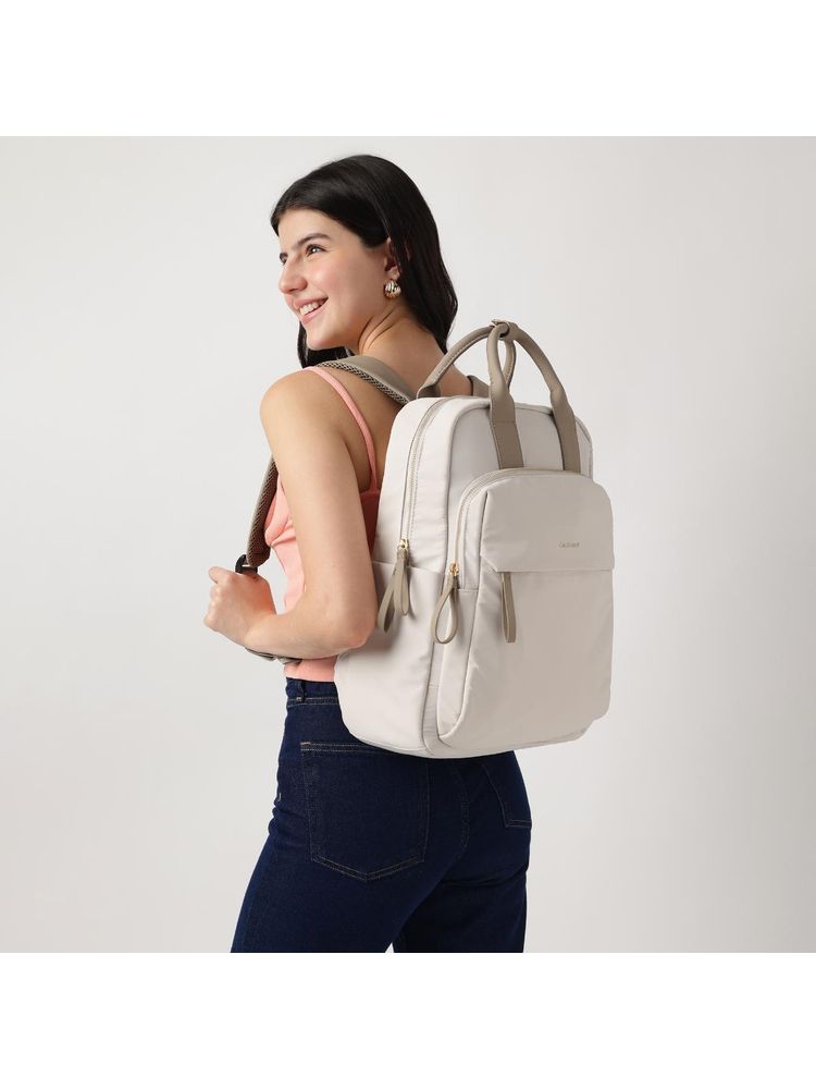 fastrack accessories Fastrack Workease Solid Beige Laptop Backpack-picture-28
