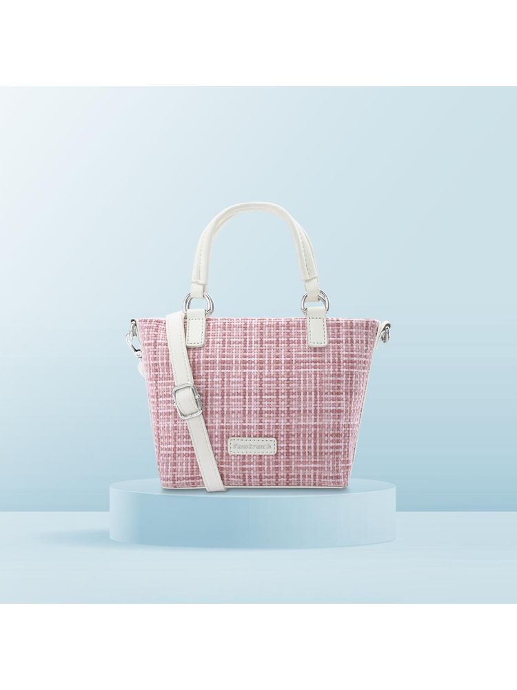 fastrack accessories Fastrack Basketweave Pink Satchel Bag-picture-38