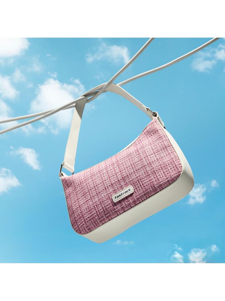 fastrack accessories Fastrack Basketweave Pink Handbag-picture-23