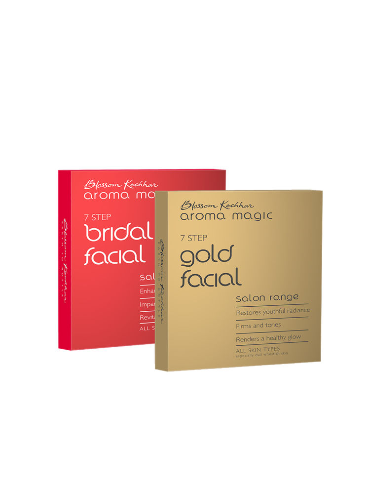 Aroma Magic Gold & Bridal Glow Facial Kit For Single Use Combo