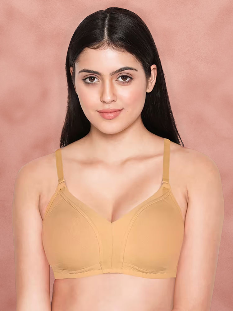 Shyaway By Susie Fenugreek Wirefree Full Coverage Seamless Detachable Non Padded Bra-image-19