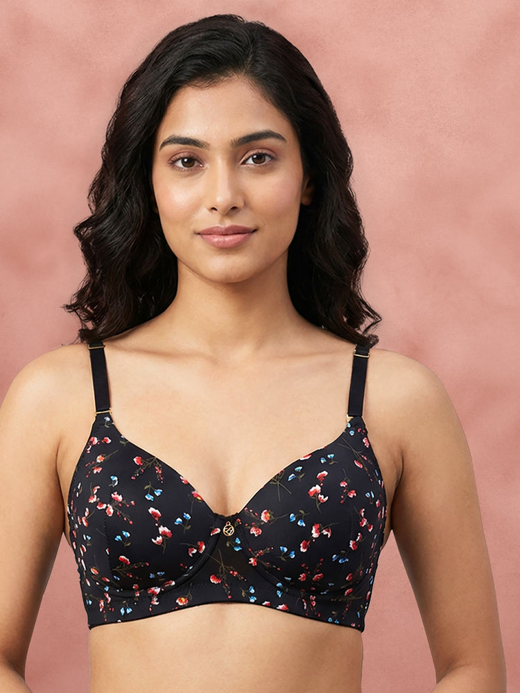 Shyaway By Susie Black Bean Striking Wirefree 3/4Th Coverage Seamed Multiway Padded Bra-image-21