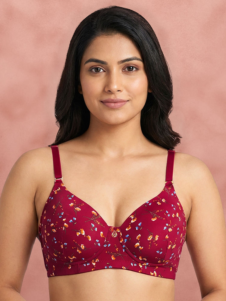 Shyaway By Susie Scooter Red Striking Wirefree 3/4Th Coverage Seamed Multiway Padded Bra-image-10
