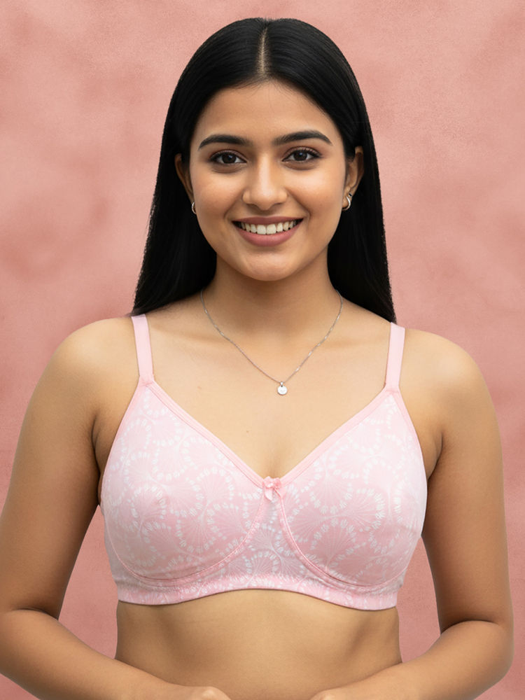 Shyaway By Susie Vanilla Rose 3/4Th Coverage Non Detachable Wirefree Non Padded Seamless Bra-image-17