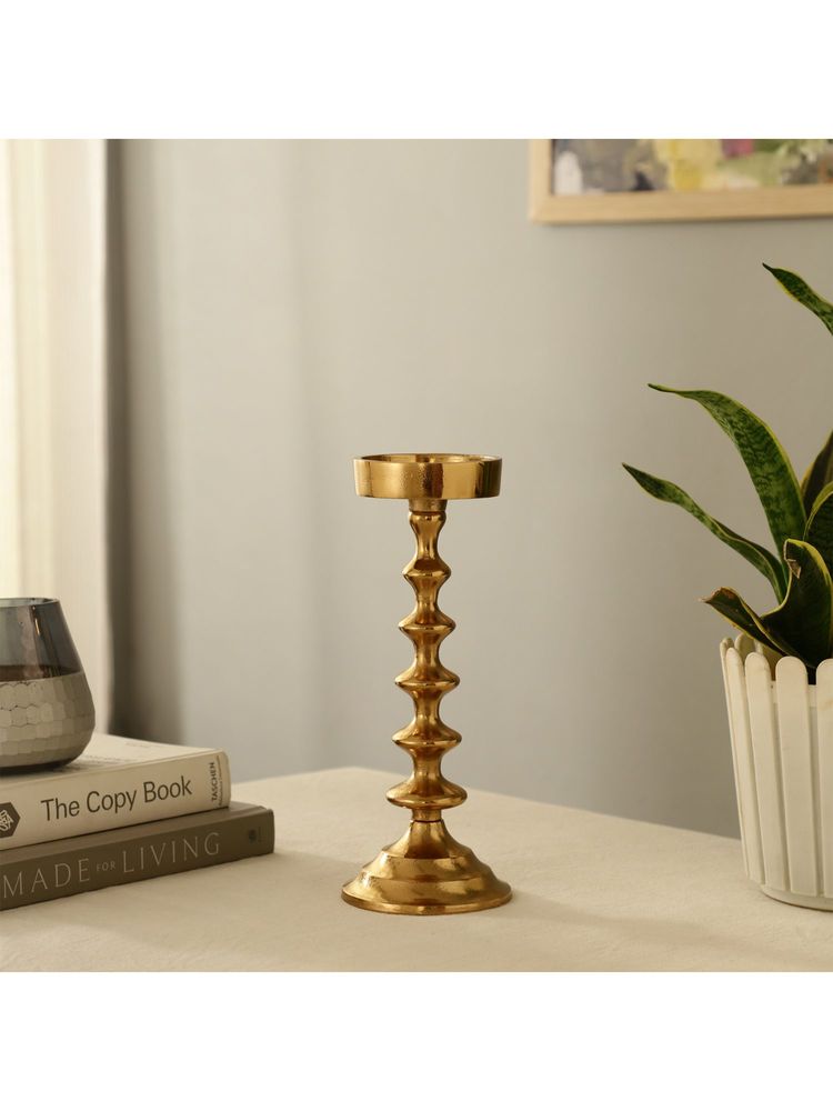 De Maison Decor Ebon Whisper Gold Candle Holder-picture-14