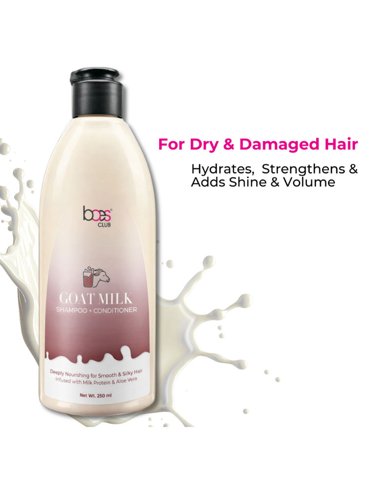 Baes Club Goat Milk Shampoo with Conditioner for Hydration, Nourishment & Frizz Free hair Unisex-picture-12