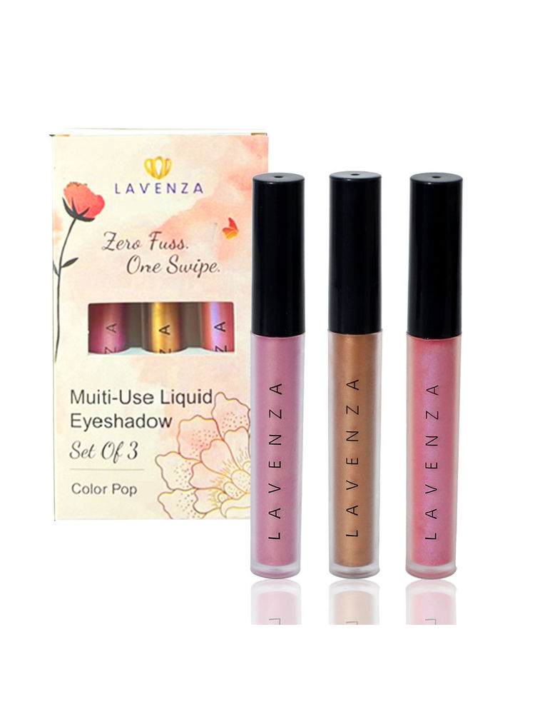 LAVENZA Silicone Free Metallic Eyeshadow - Set of 3-picture-24
