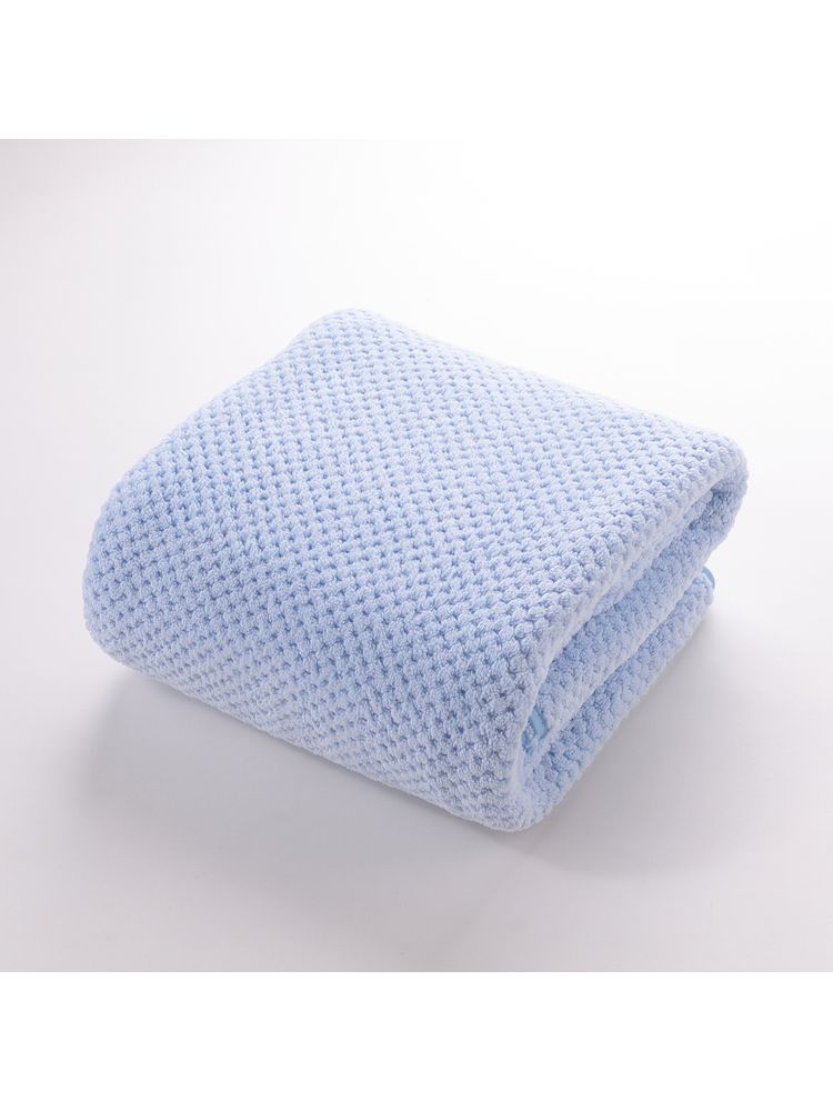 Kuber Industries Bath Towel For Men, Women Soft & Fade Resistant Polyester Towels For Bath Blue (M)-picture-20