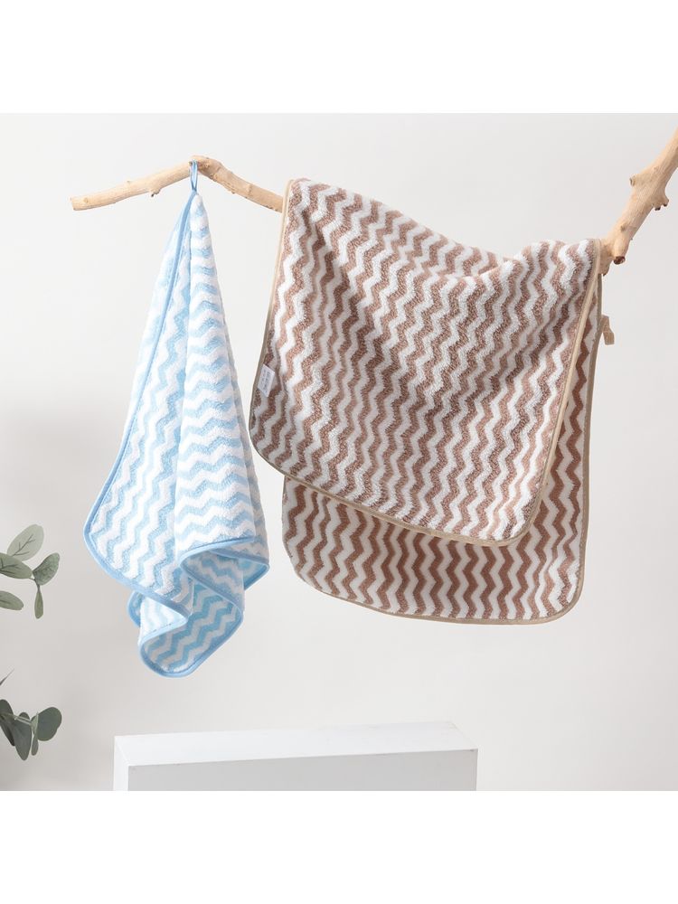 Kuber Industries 2 Piece Hand Towel Set 280 GSM & Workout Towels Super Absorbent Blue (M)-picture-17