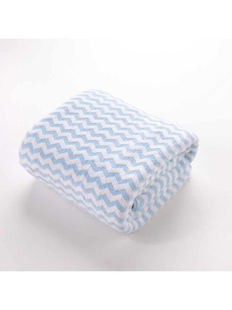 Kuber Industries Bath Towel For Men, Women Soft & Fade Resistant Polyester Towels For Bath Blue (M)-image-22