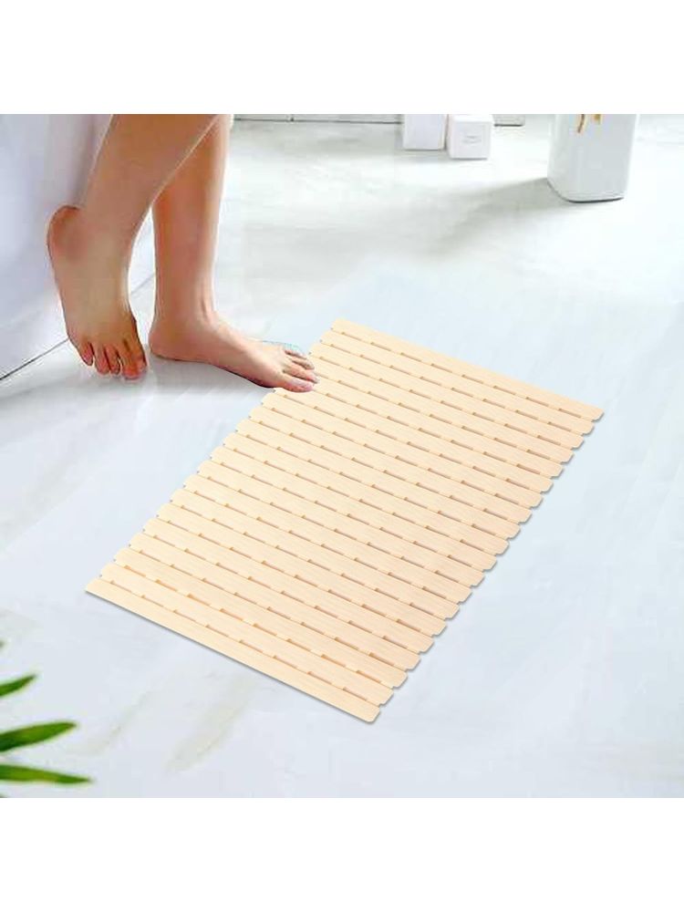 Kuber Industries Bath Mat | PVC Bathroom Mat | Shower Bath Mat | JL-01C | Yellow-picture-15