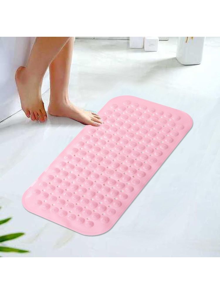 Kuber Industries Bath Mat | PVC Bathroom Mat | Shower Bath Mat | M-YSD-35C | Pink-image-2