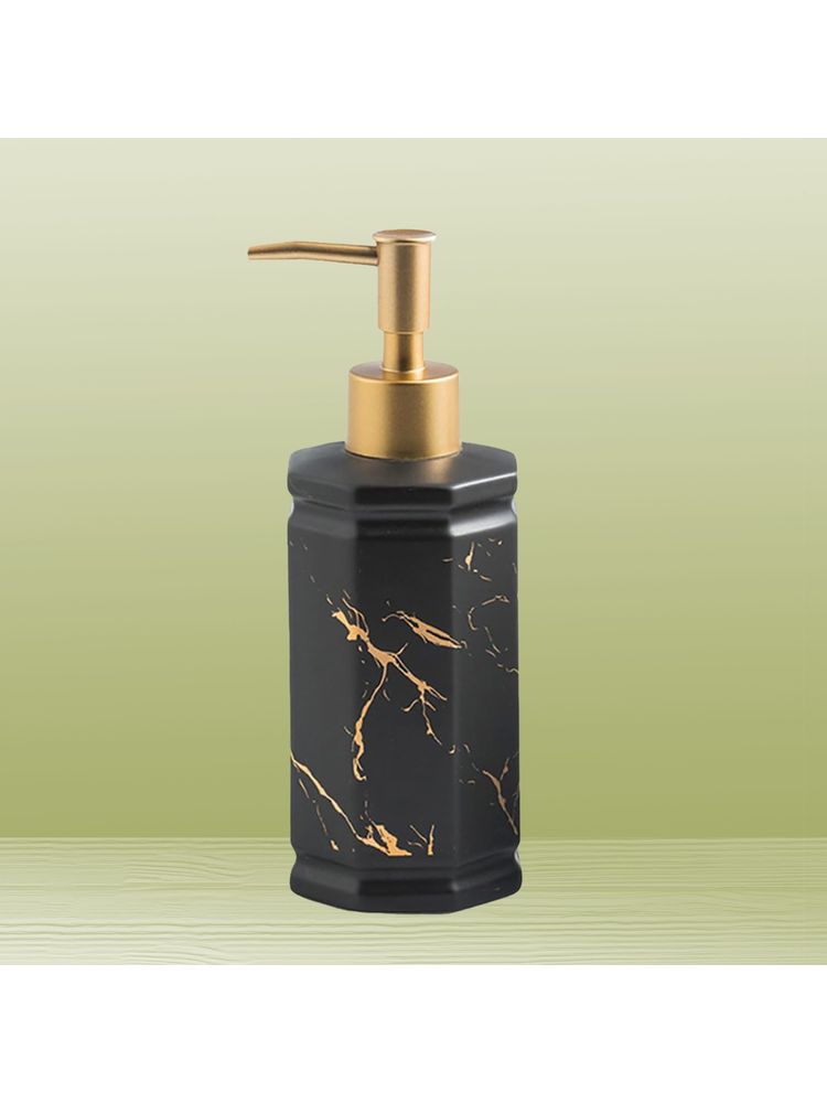 Kuber Industries Liquid Soap, Handwash Soap, Soap Dispenser for Wash Basin |350 ml | Black-image-5