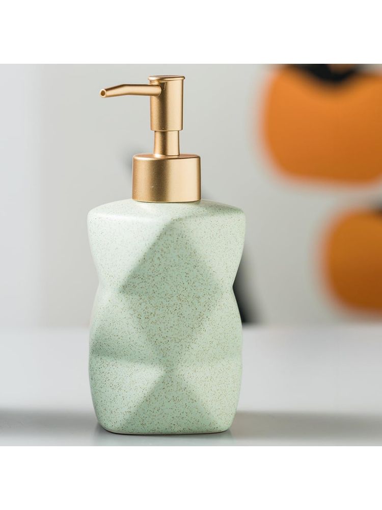 Kuber Industries Liquid Handwash Soap Dispenser for Wash Basin | 300 ML | Green-image-43